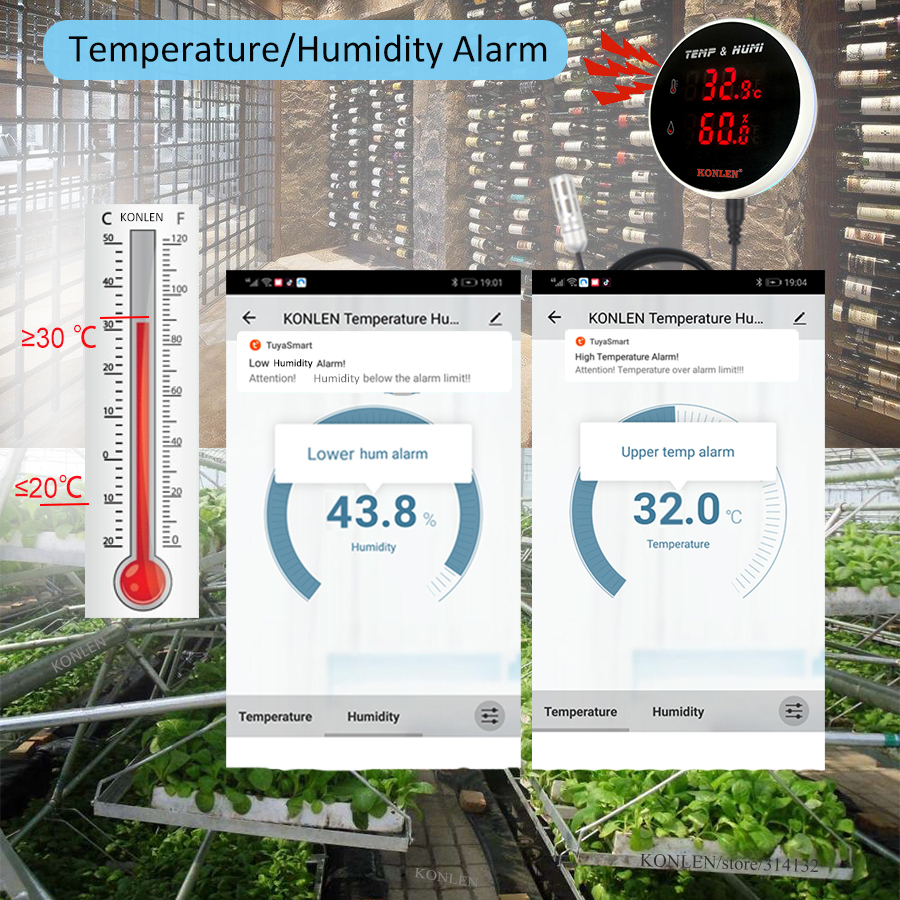 Tuya WIFI Temperature Humidity - Digital Hygrometer Probe recension och pris