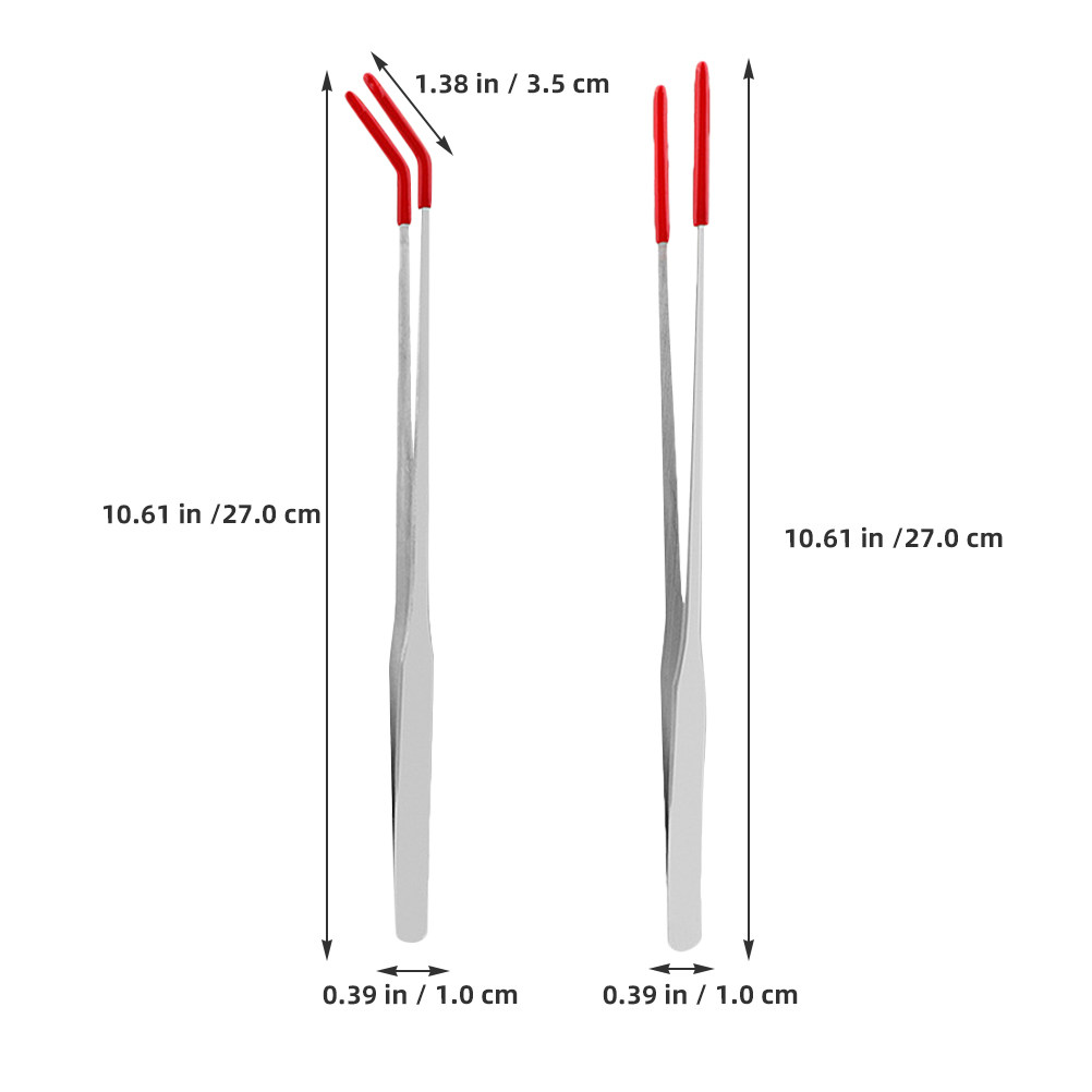 2Pcs Stainless Steel Reptile F - Feeding Tong Stainless recension och pris