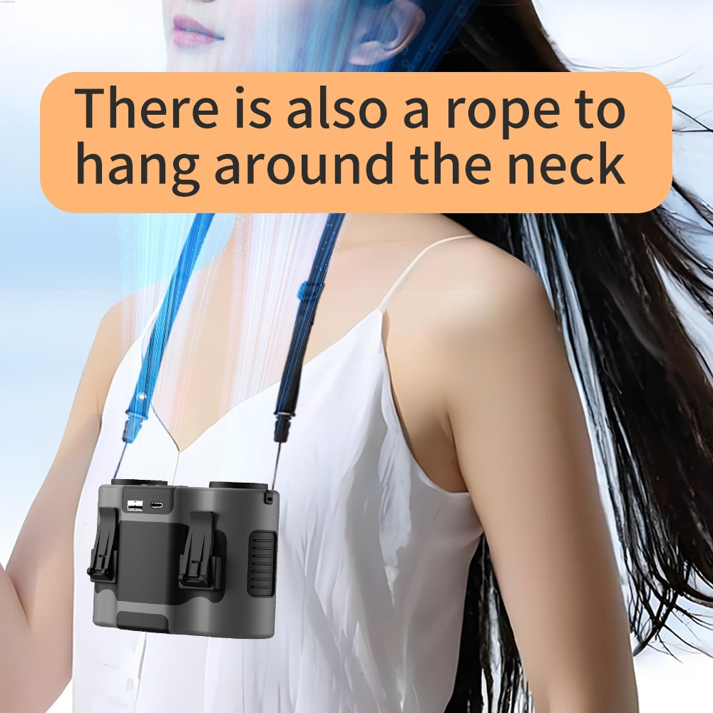 Portable Waist Clip Fan 5-spee - Timer Dual Outlet recension och pris