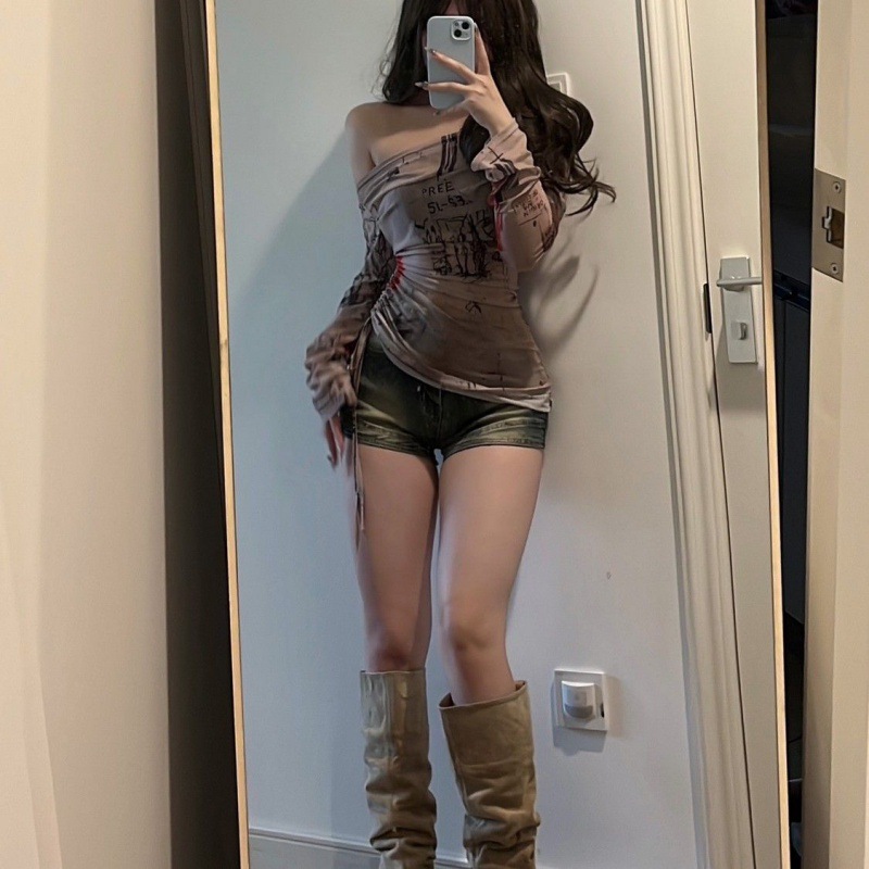 Long sleeved T-shirt spicy gir - Screen Top Mesh recension och pris