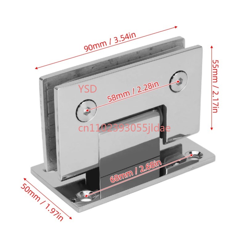 Frameless Glass Door Hinge 90  - Glass Door Hinge recension och pris