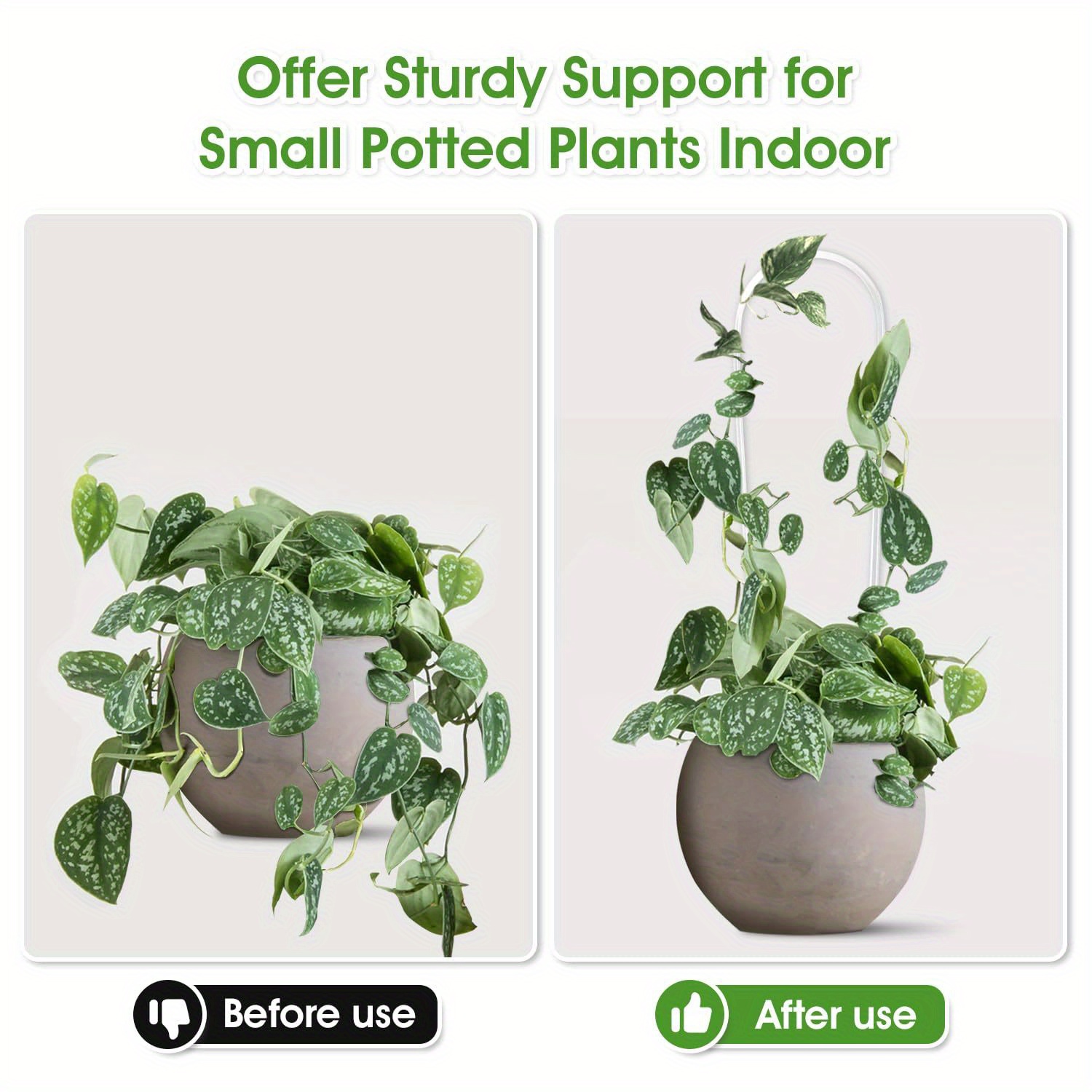 3pc u-shaped acrylic plant cli - Vine Climbing Plastic recension och pris