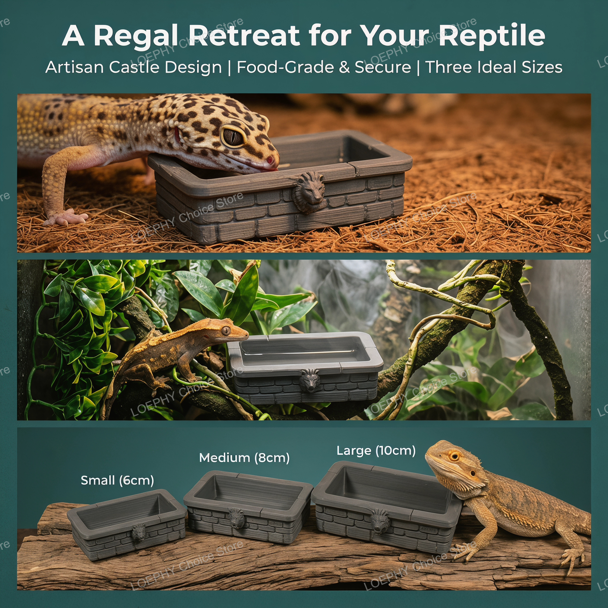 Reptile Water Bowl 3D Printed  - Water Dish Reptile recension och pris