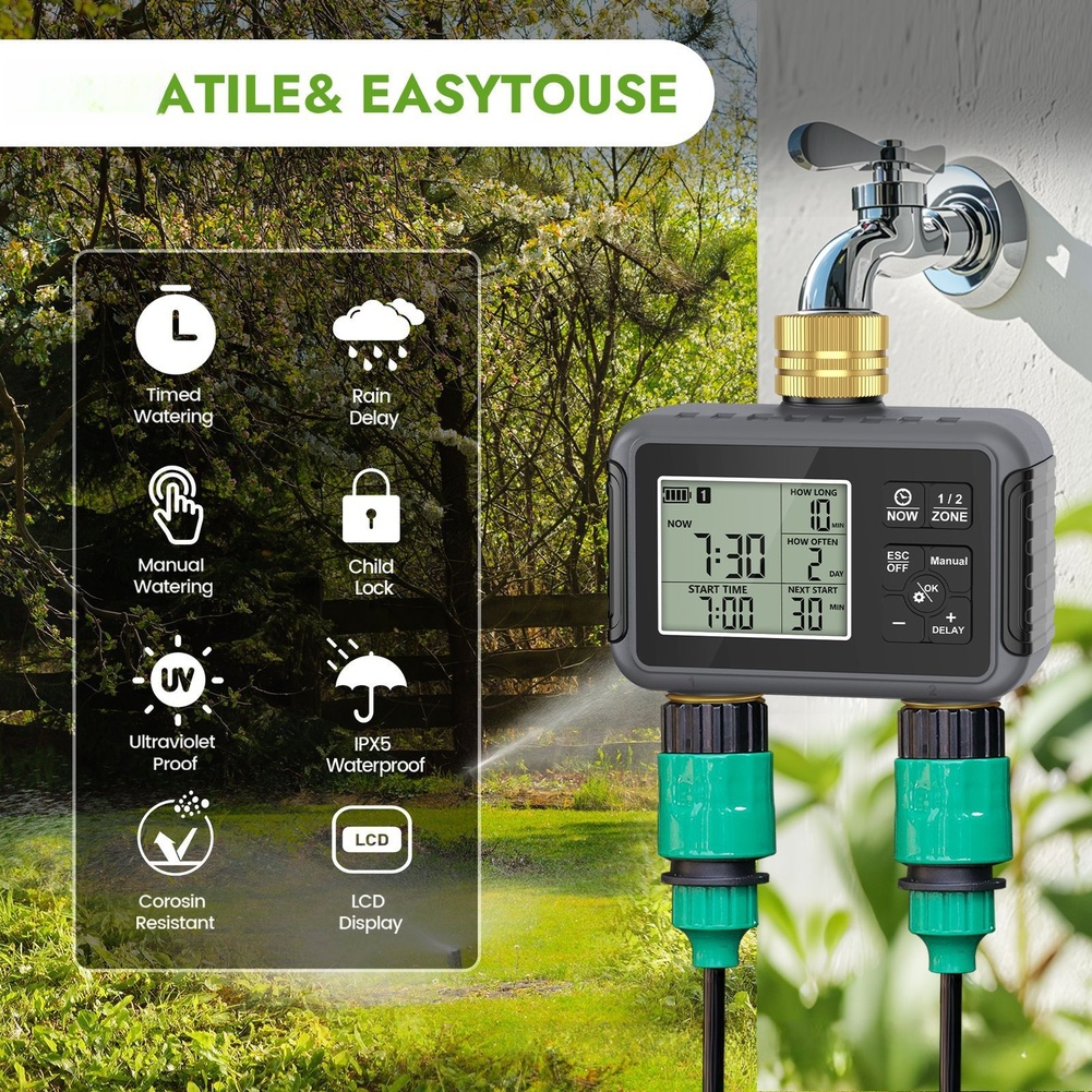Automatic Controller Battery O - Timer Dual Outlet recension och pris
