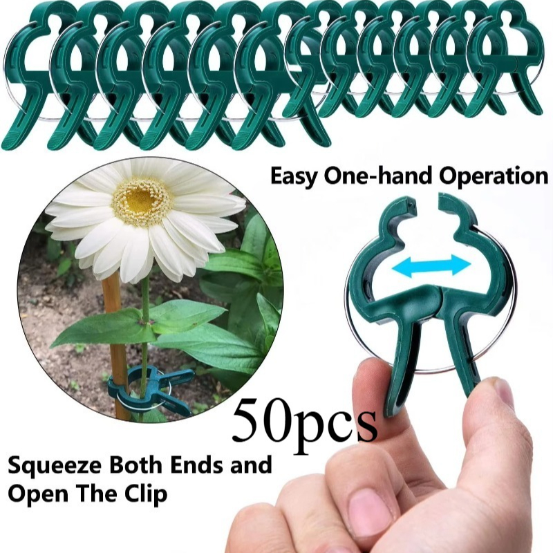 50 Reusable Plant Fixed Clips, - Vine Climbing Plastic recension och pris